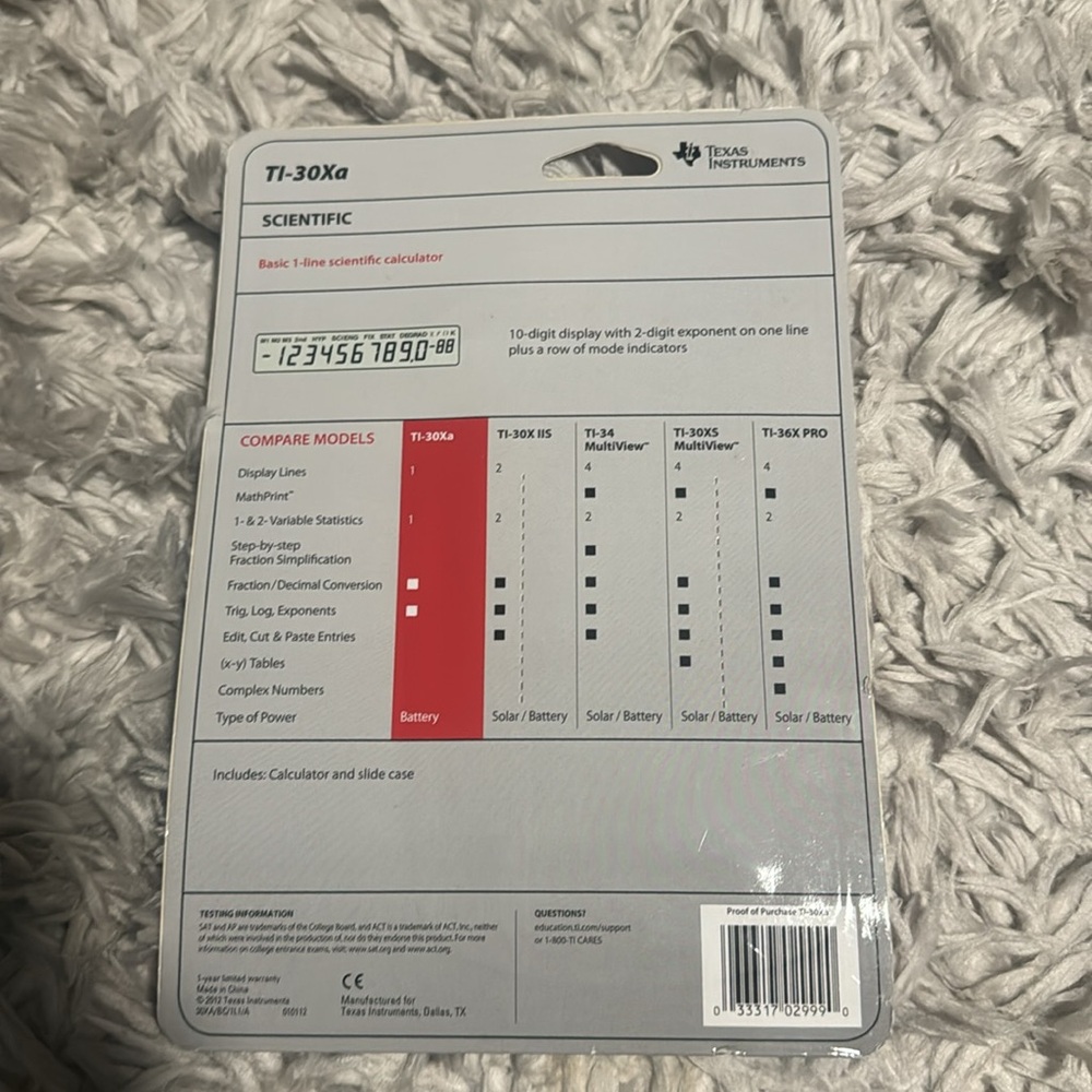 Texas Instruments calculator - Picture 2 of 2